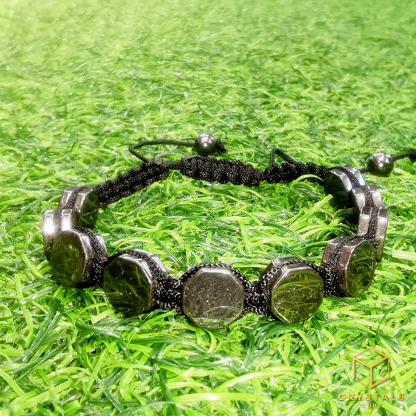 Hematite Adjustable String Bracelet