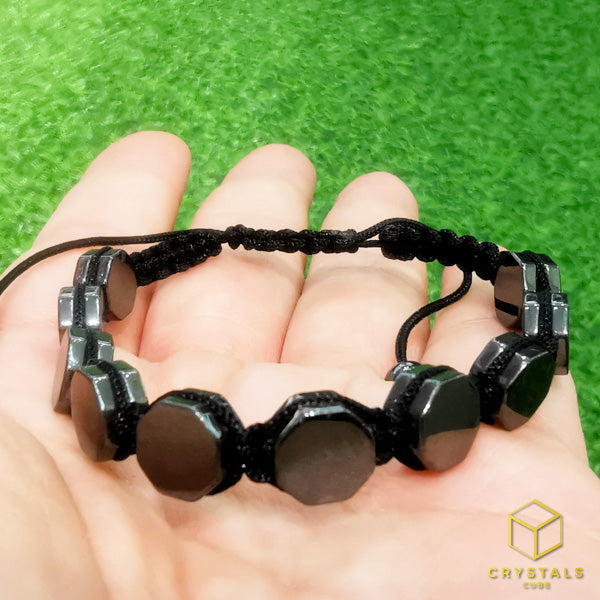 Hematite Adjustable String Bracelet