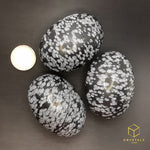 Load image into Gallery viewer, Snowflake Obsidian Palm Stone
