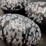 Load image into Gallery viewer, Snowflake Obsidian Palm Stone
