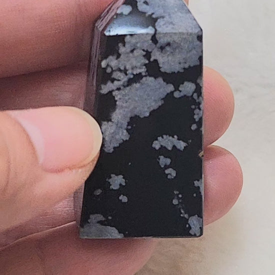 Snowflake Obsidian Point
